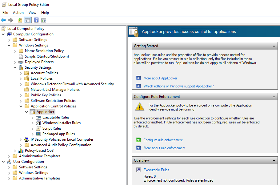AppLocker Rules